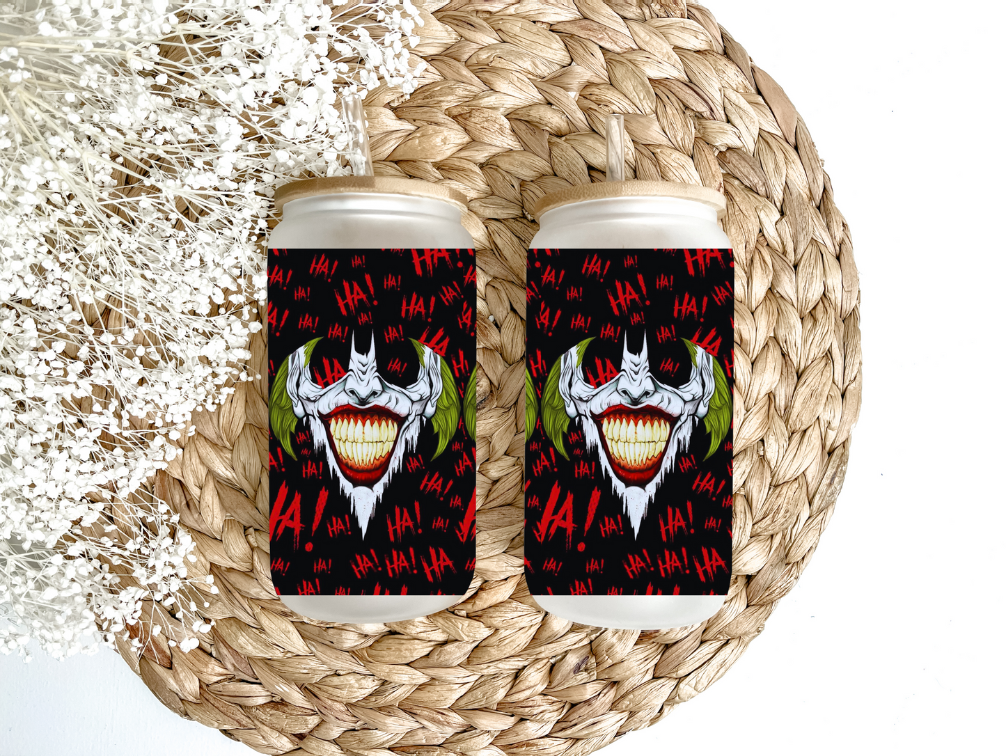 HAHAHA Joker Glass Can Tumbler