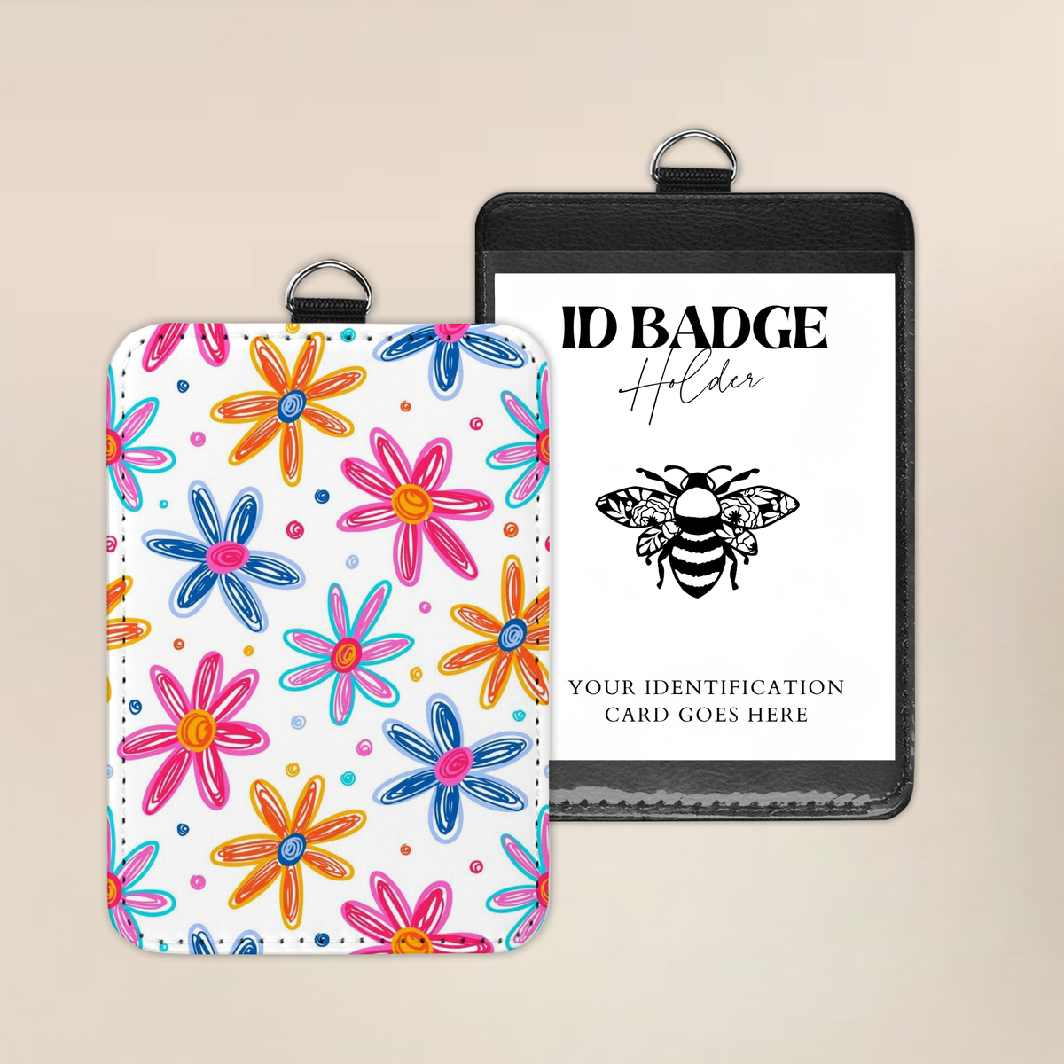 Daisy Doodles Badge Holder