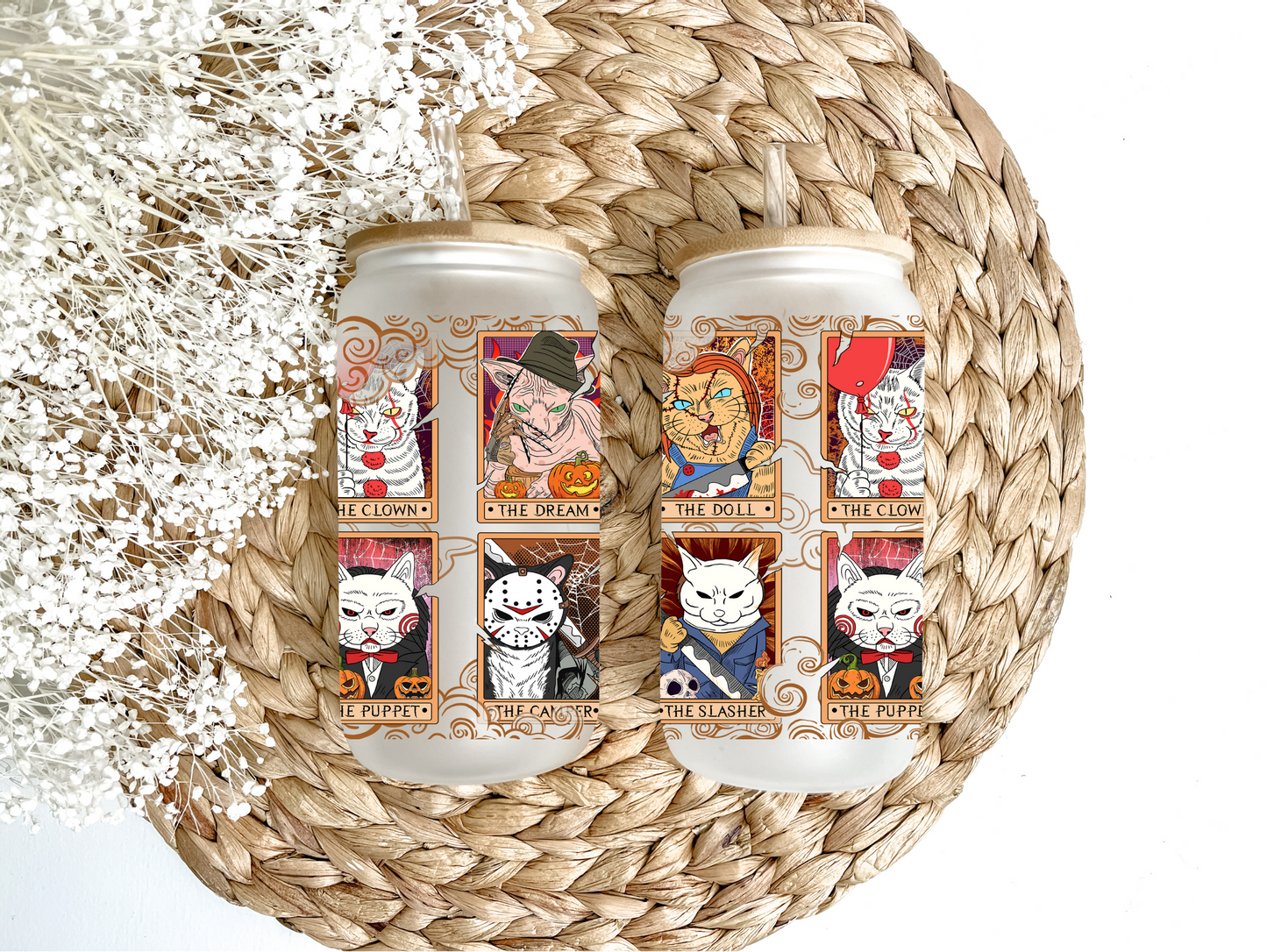 The Killer Cats Glass Can Tumbler