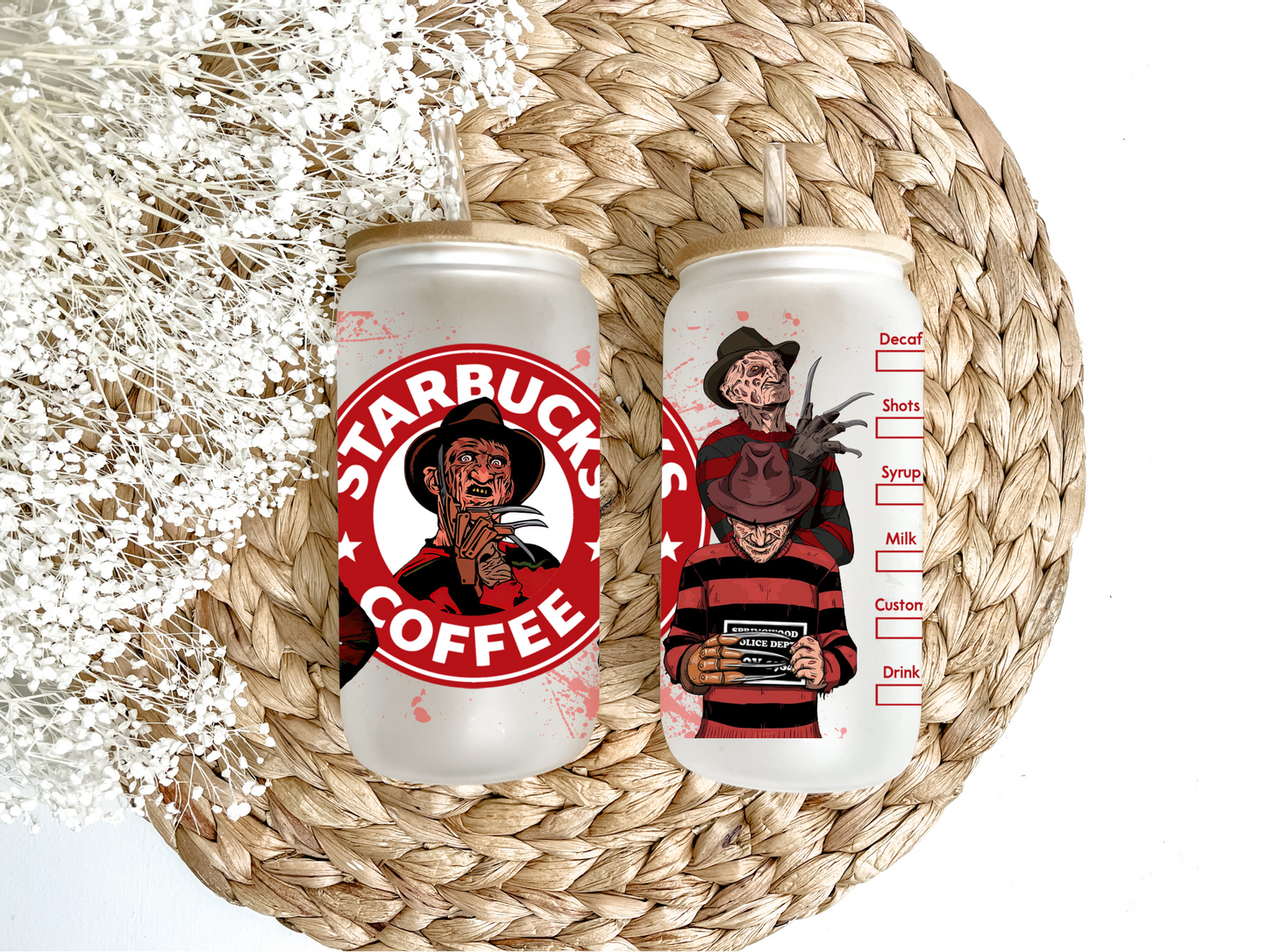 Freddy K Glass Can Tumbler