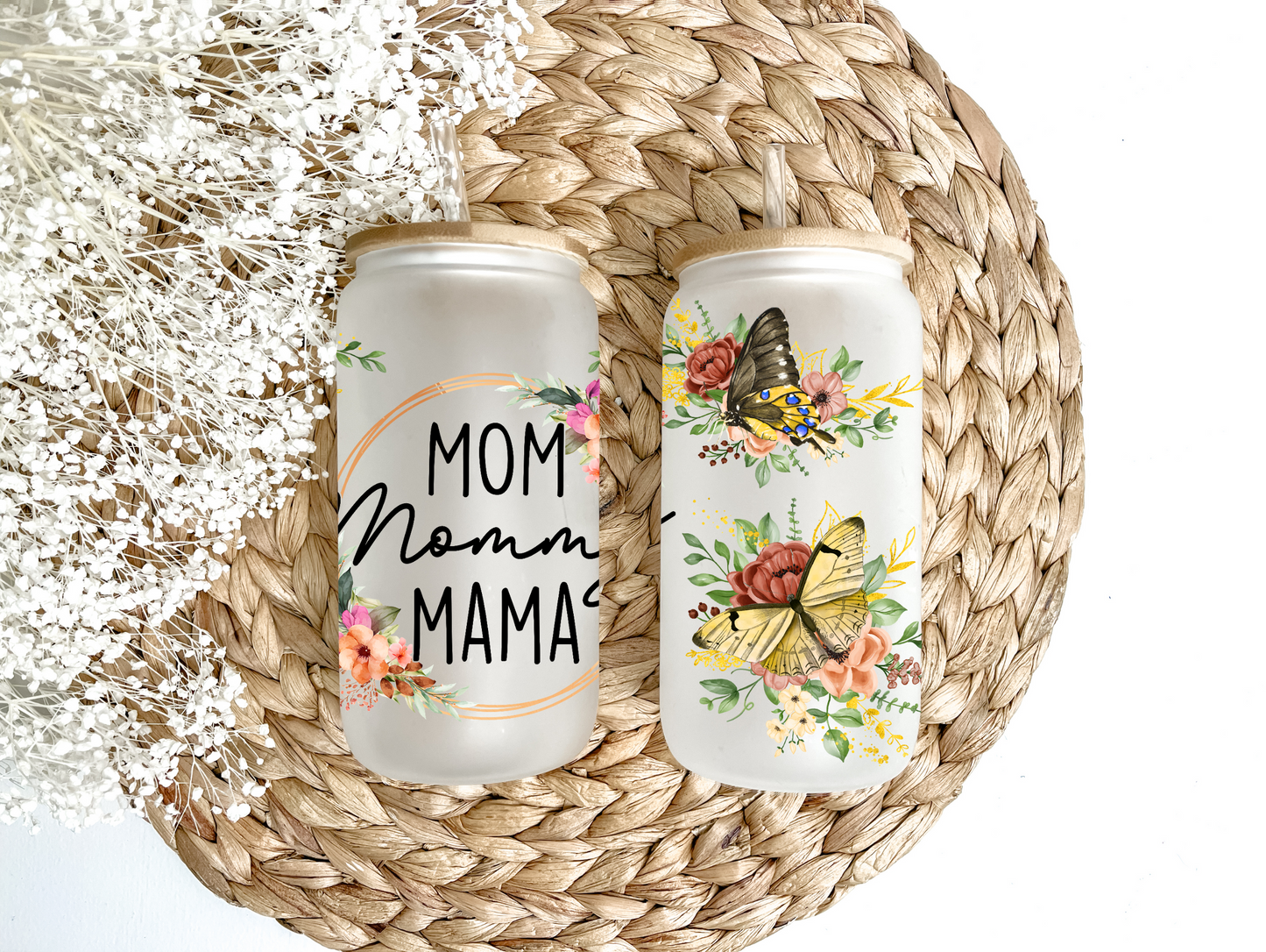 Mom Mommy Mama Glass Can Tumbler