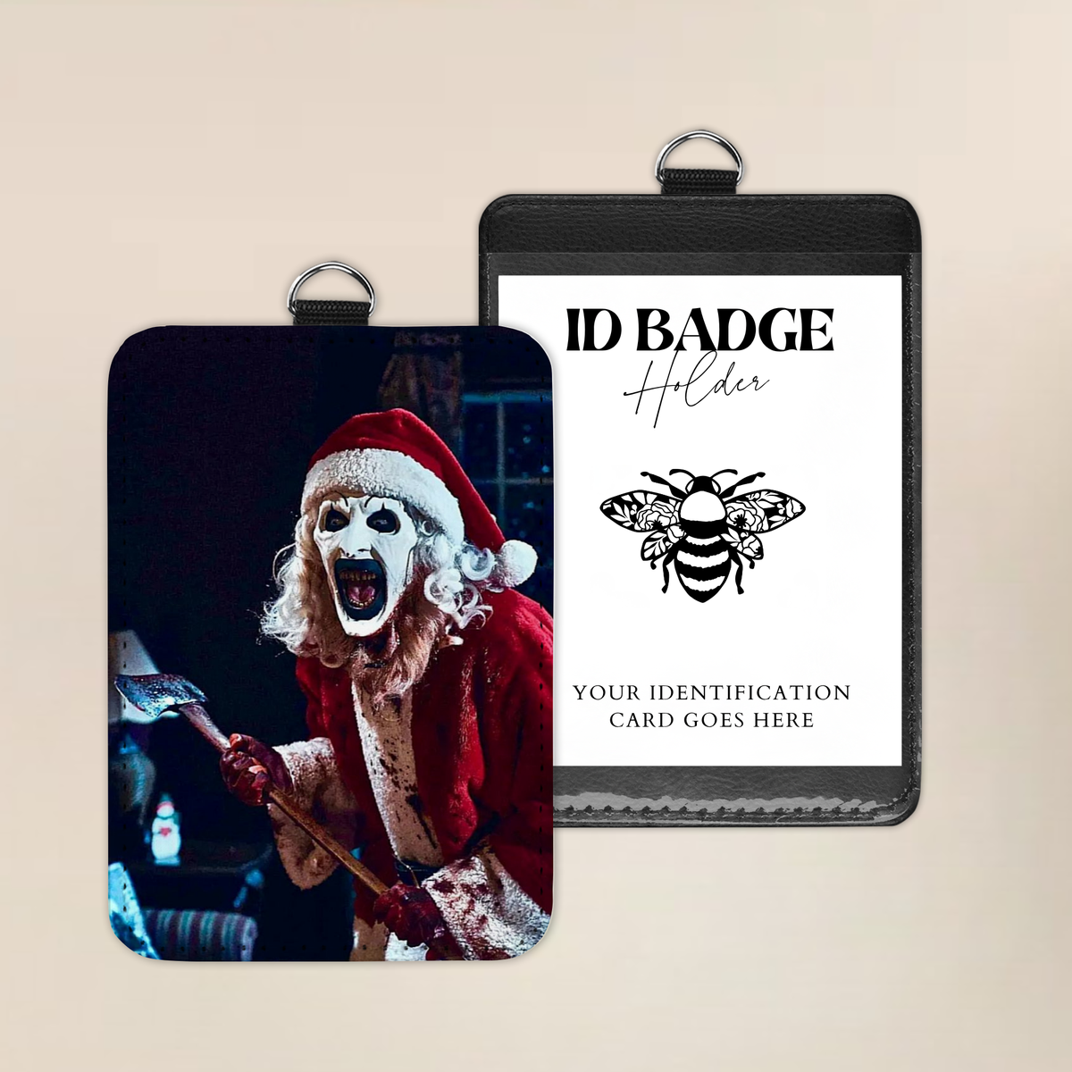 Slay Bells Ring Badge Holder