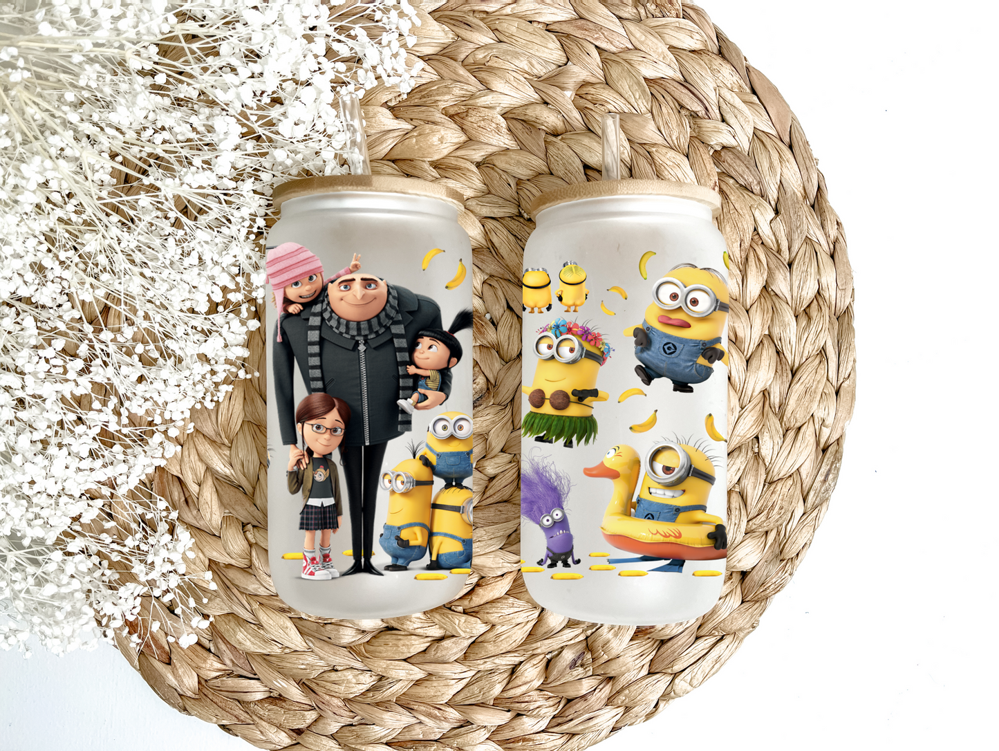 Crazy For Bananas Glass Can Tumbler