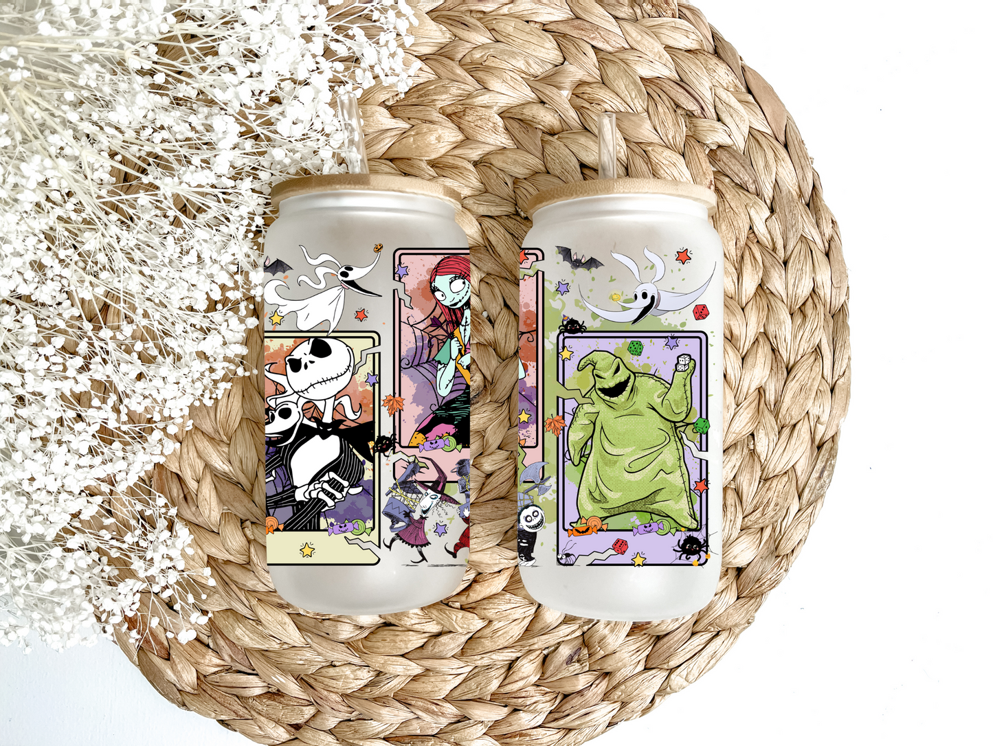 Nightmare Shadows Glass Can Tumbler