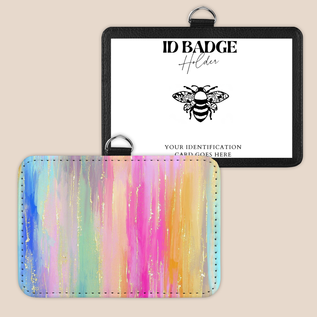 Color Me Happy Badge Holder