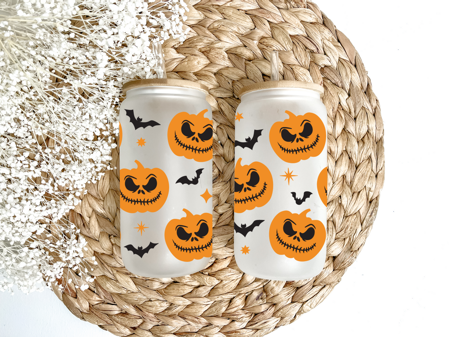 Jacks & Bats Glass Can Tumbler