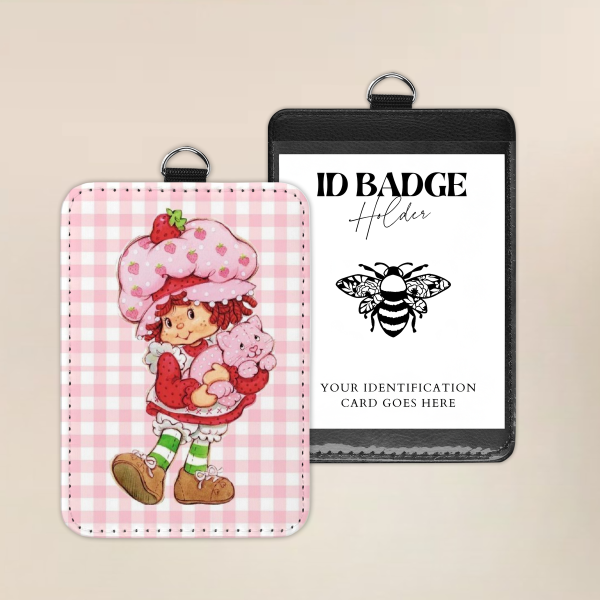 Strawberry Sugar Rush Badge Holder