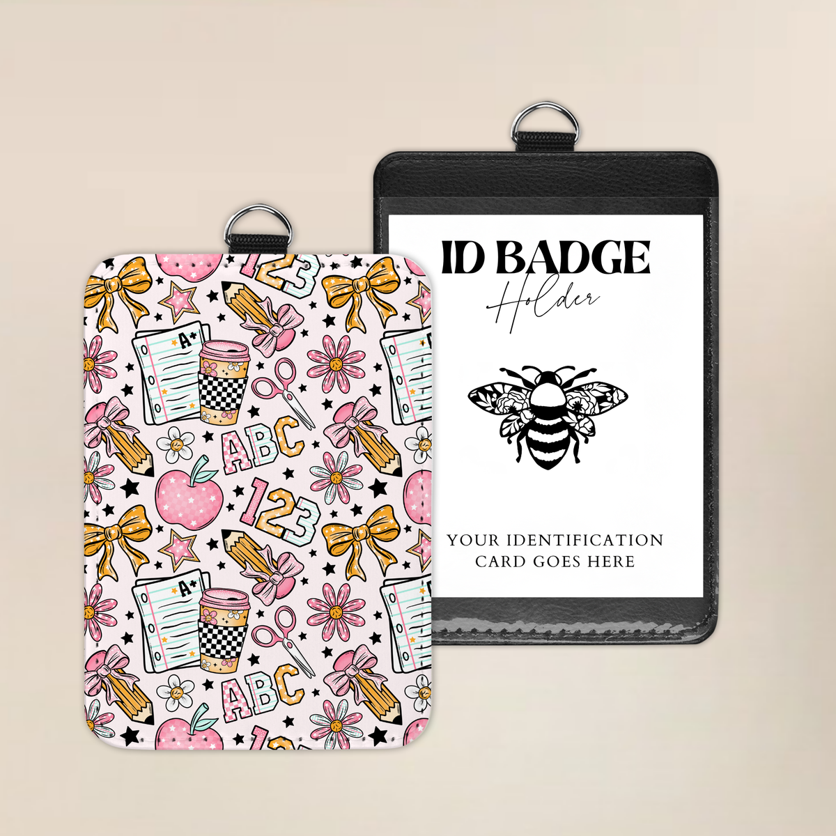 Pretty Little Teacher Things Badge Holder