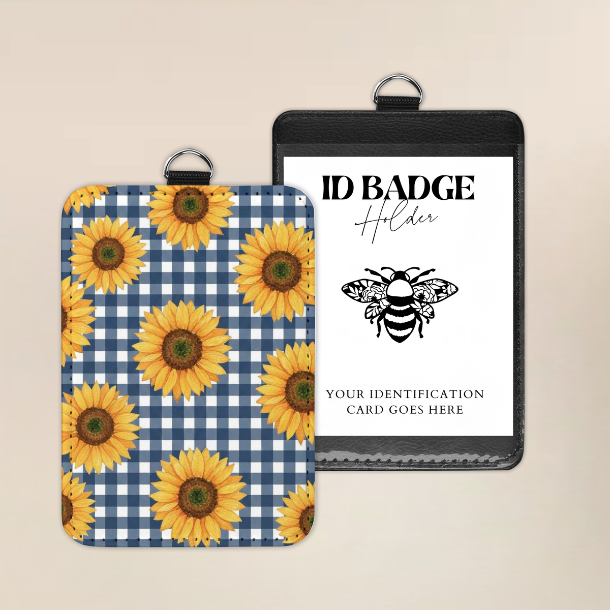 Sunshine & Gingham Badge Holder