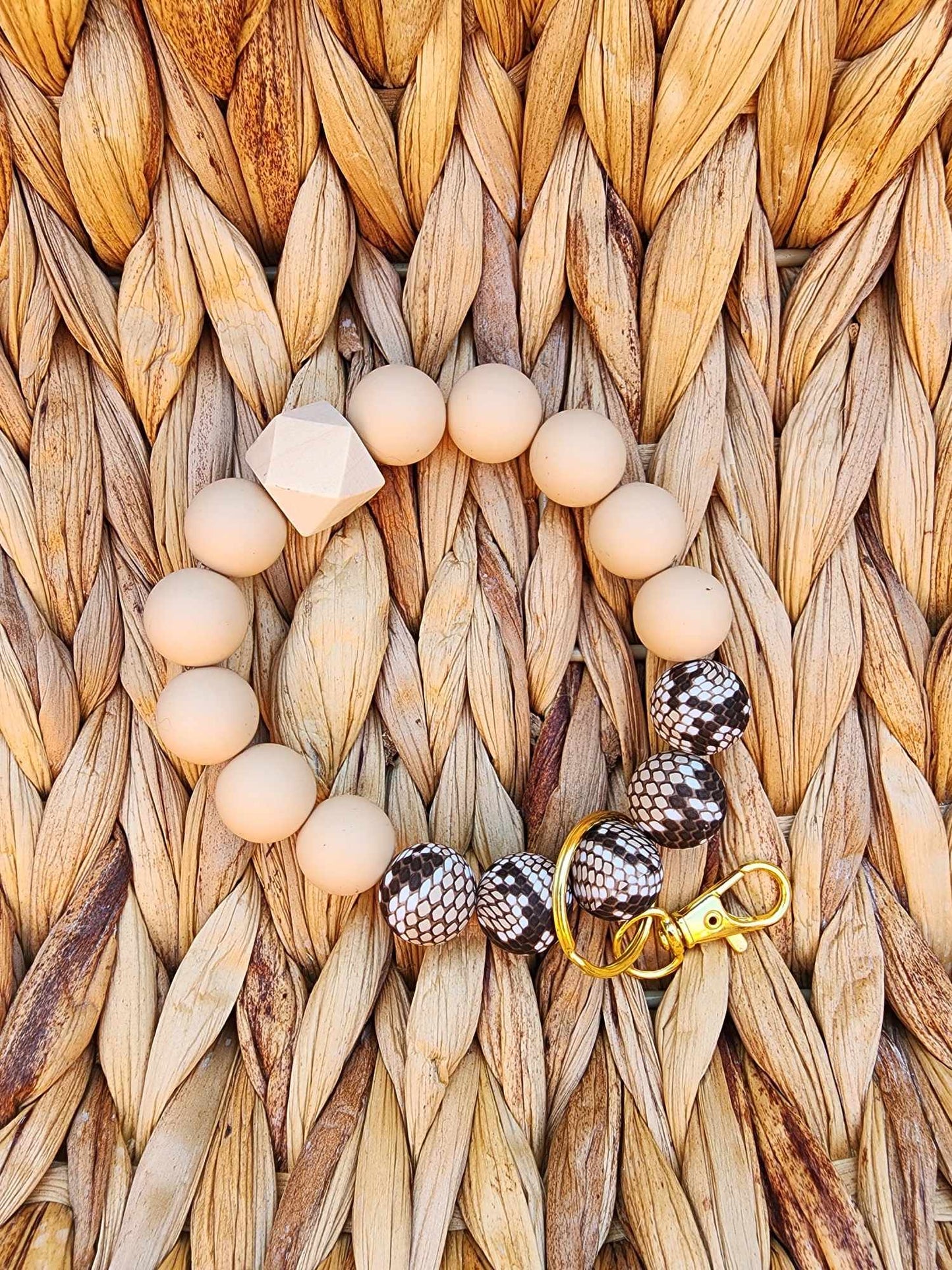 Sneaky Snake Silicone Bead Wristlet