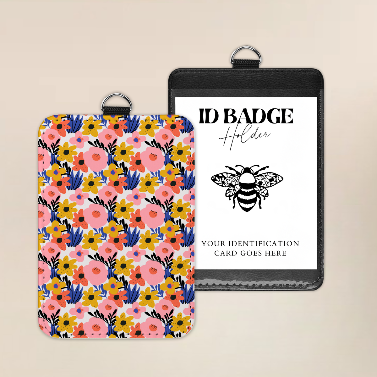 Wildflower Wonderful Badge Holder