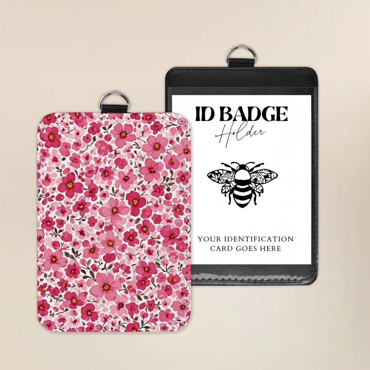 Blushing Blossoms Badge Holder