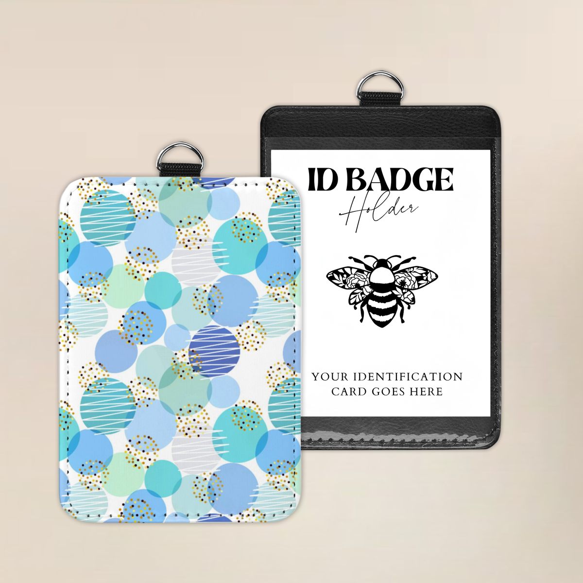 Blueberry Bubbles Badge Holder
