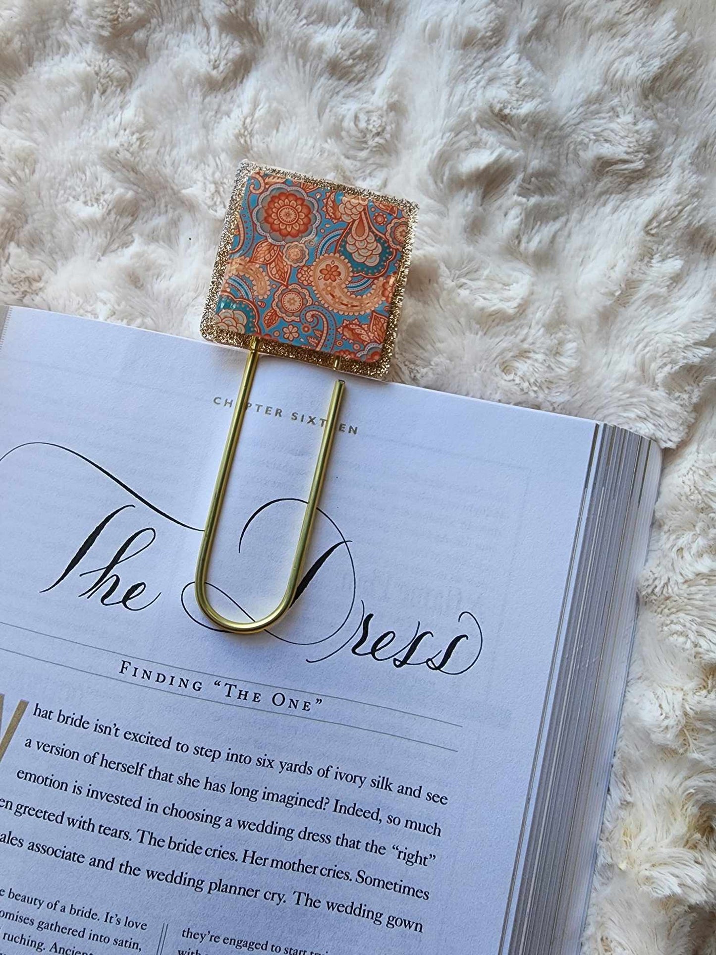Retro Paisley Jumbo Clip