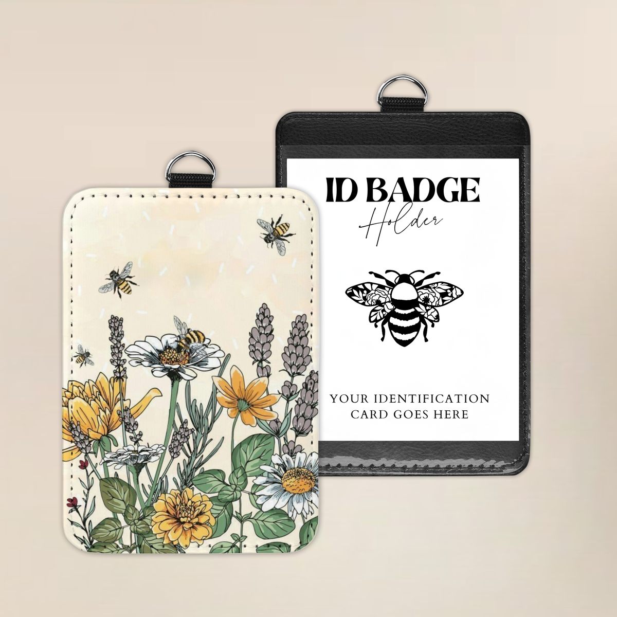 The Blissful Bee Badge Holder