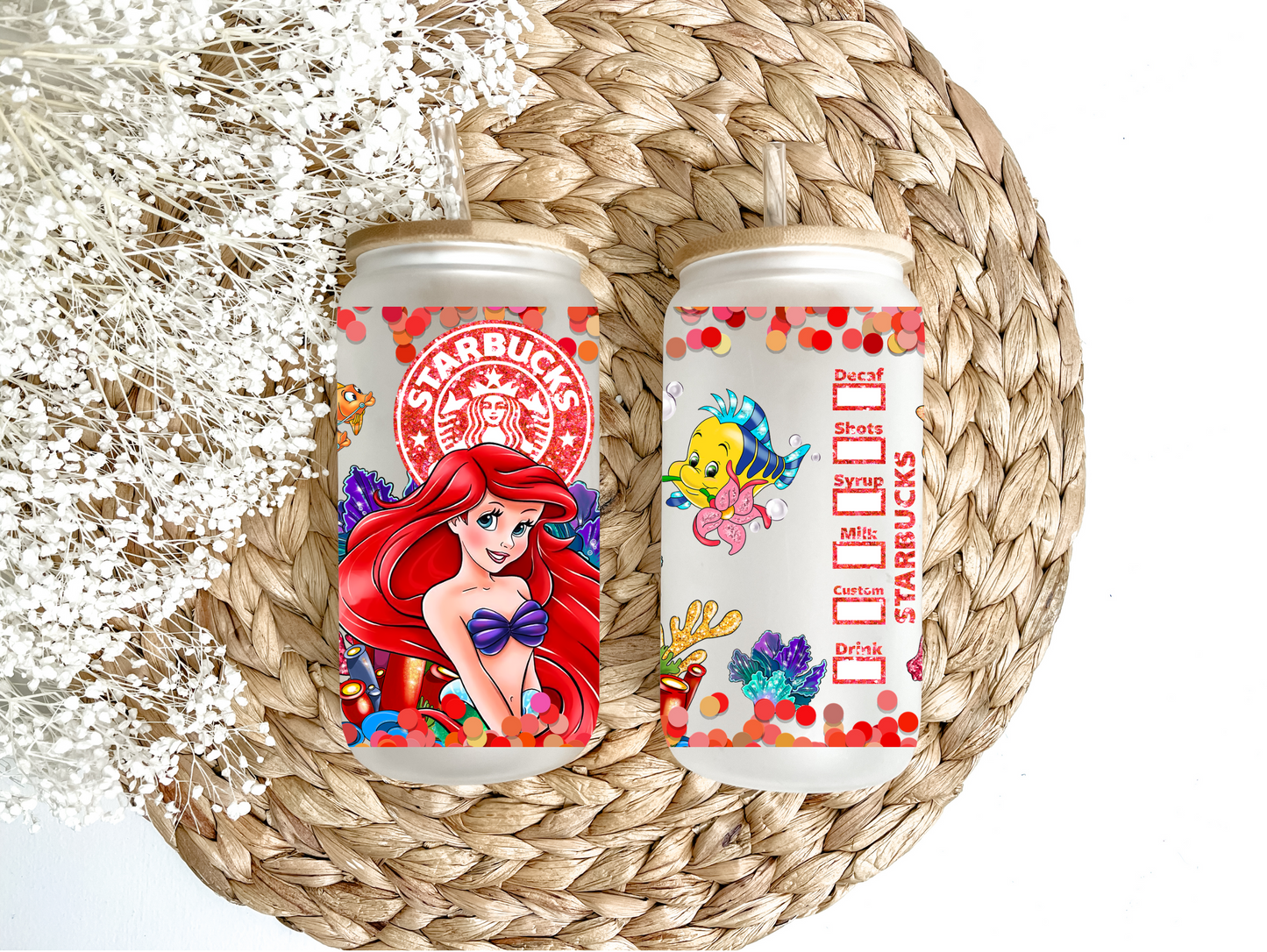 A Mermaid's Wish Glass Can Tumbler