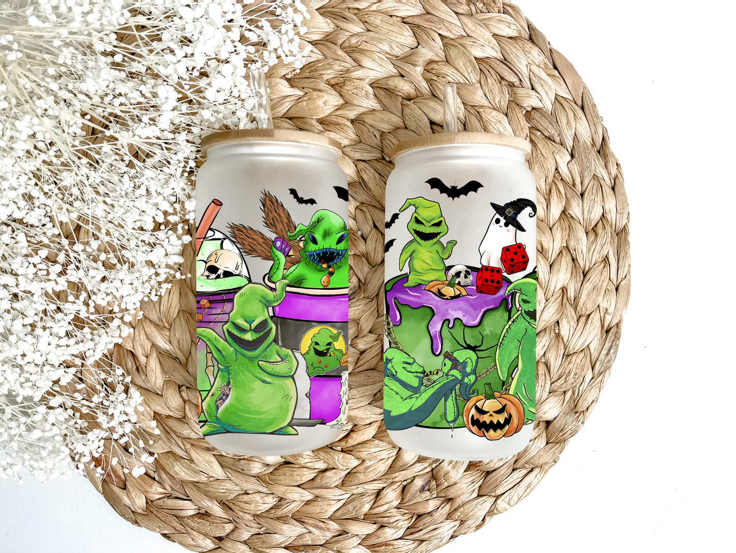 A Green Cup Of Coffee Glass Can Tumbler