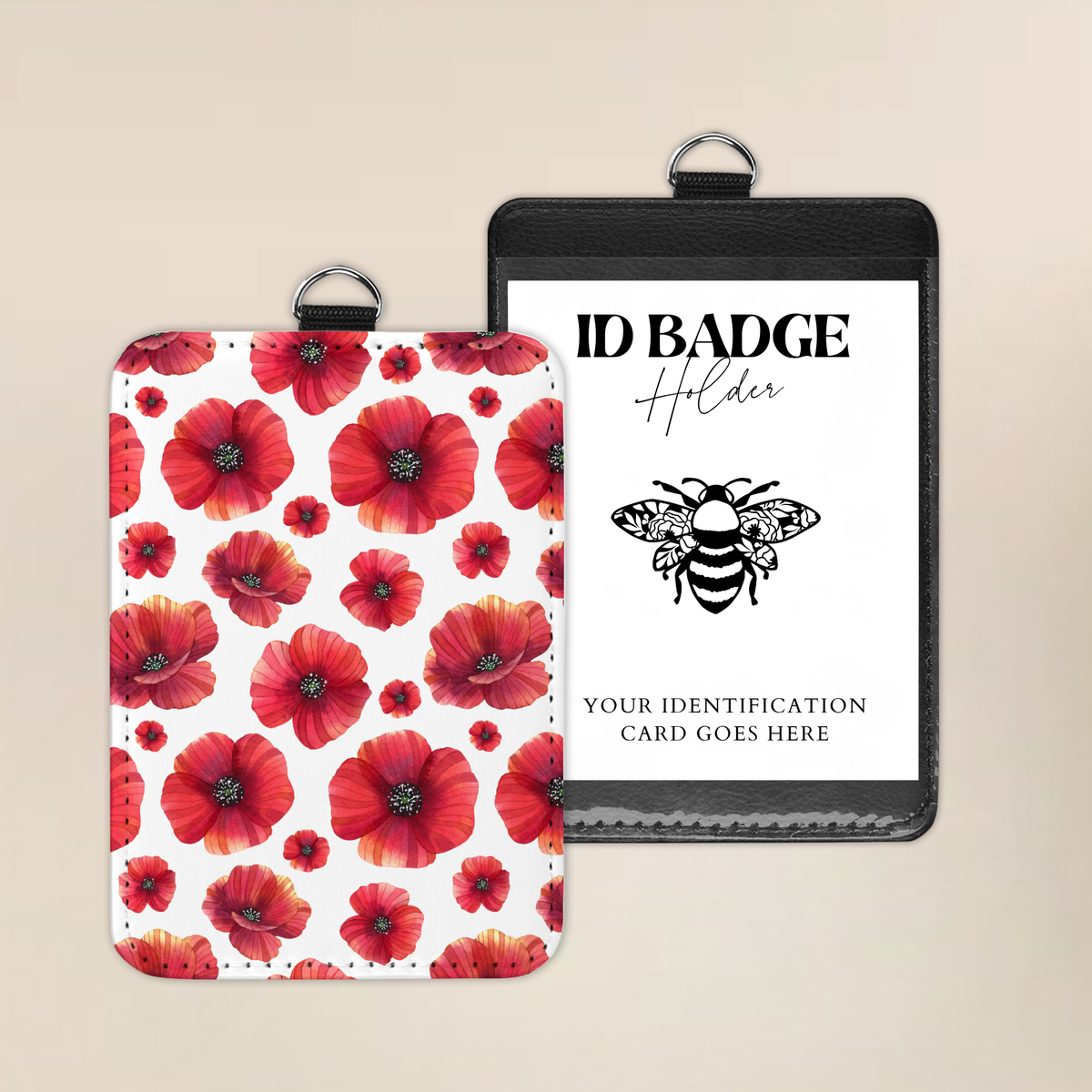 Poppies In Bloom Badge Holder