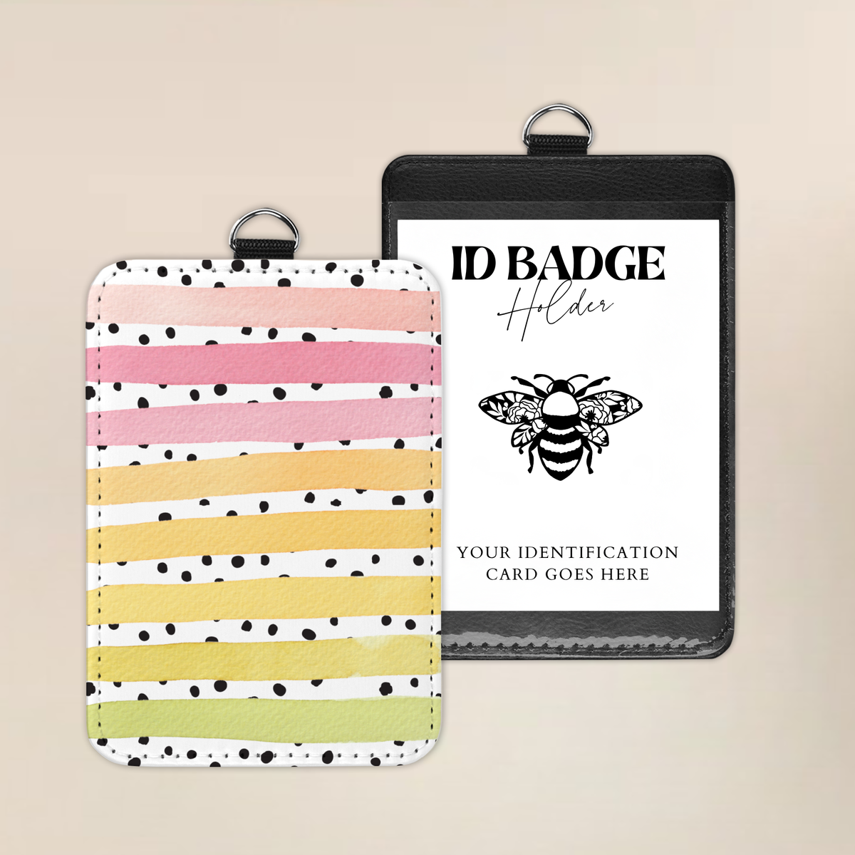 Pastel Perfection Badge Holder