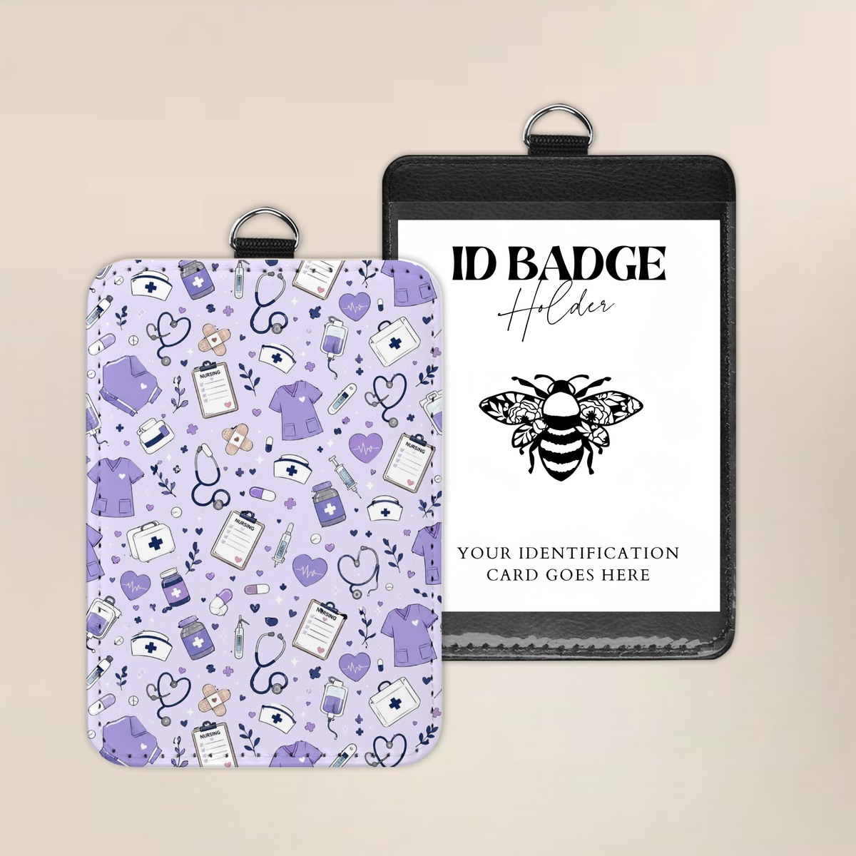 Purple Healing Hearts Club Badge Holder