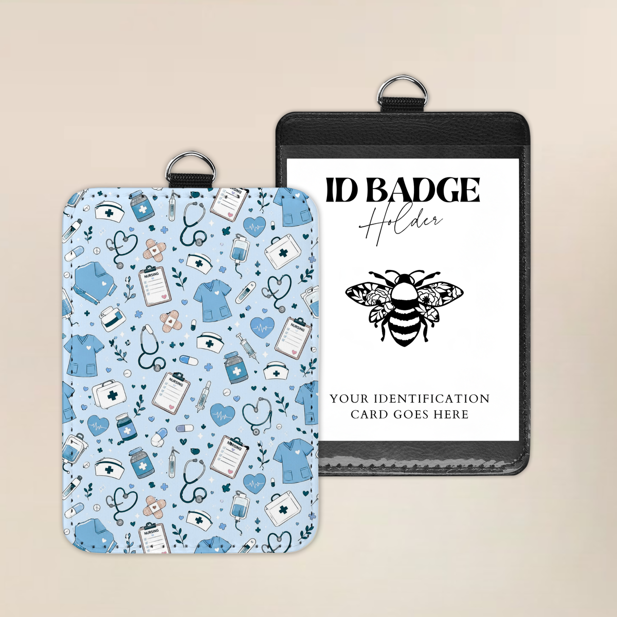 Blue Healing Hearts Club Badge Holder