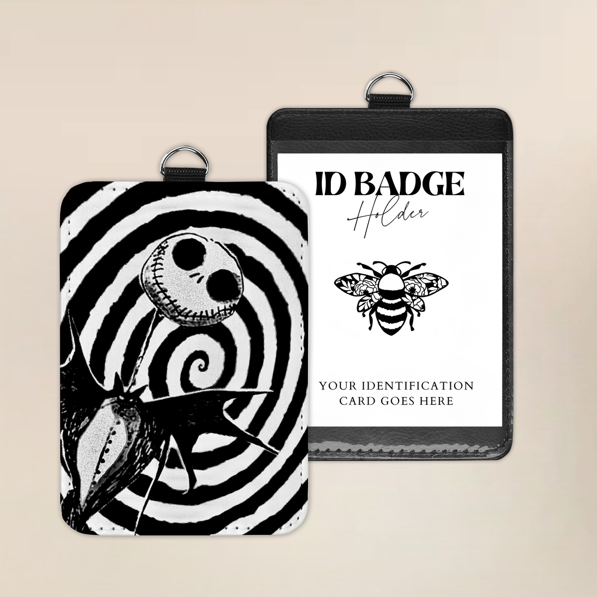 Spiraling Nightmare Badge Holder