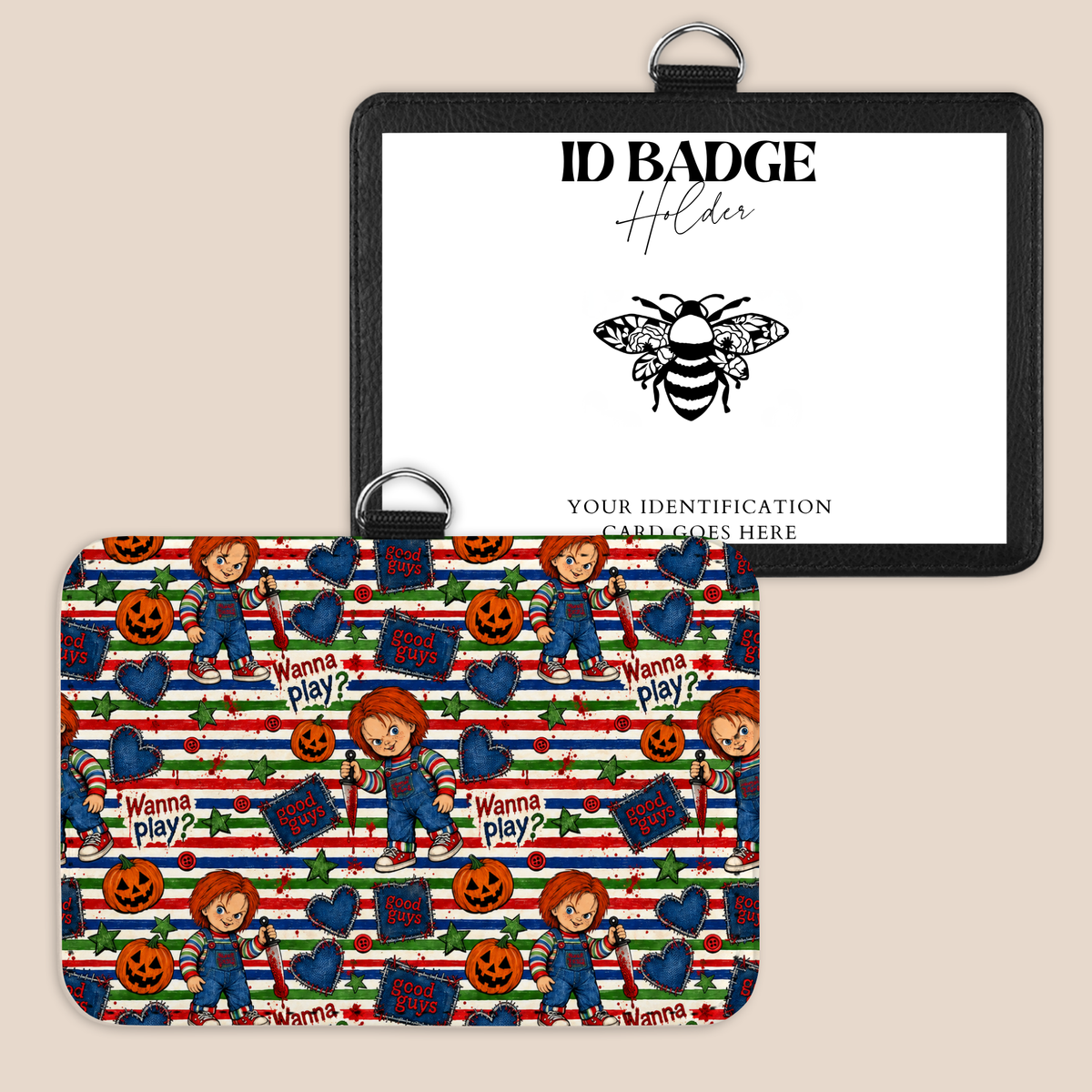 Let's Have A Playdate Badge Holder