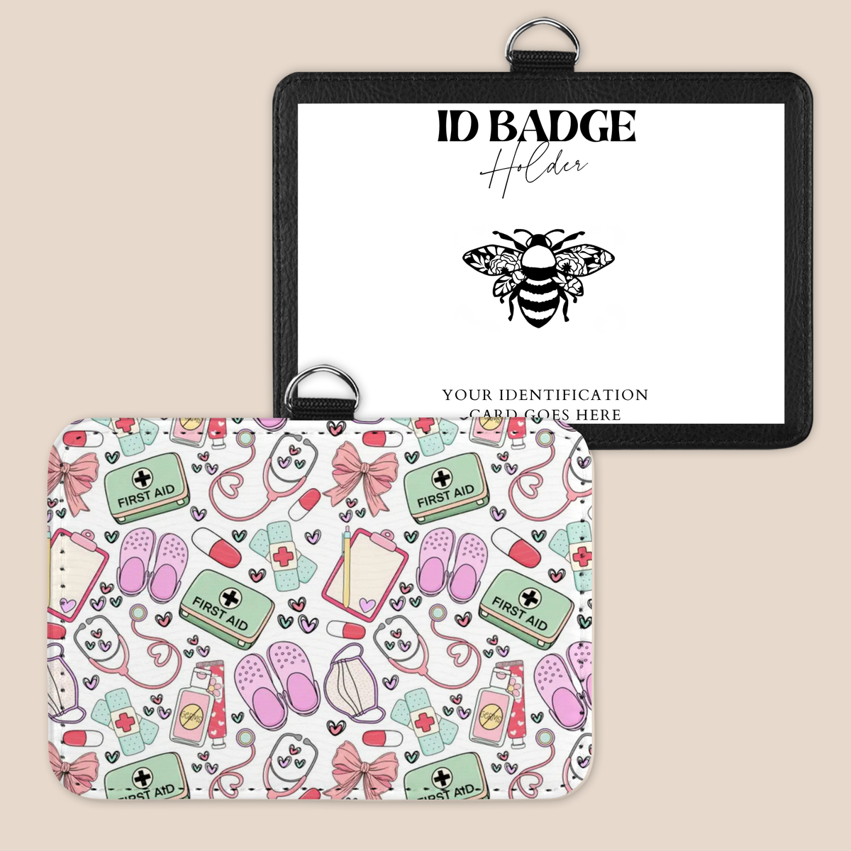 Happy Hearts Badge Holder