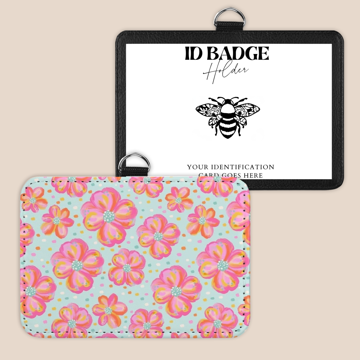 Sweet Spring Blossoms Badge Holder