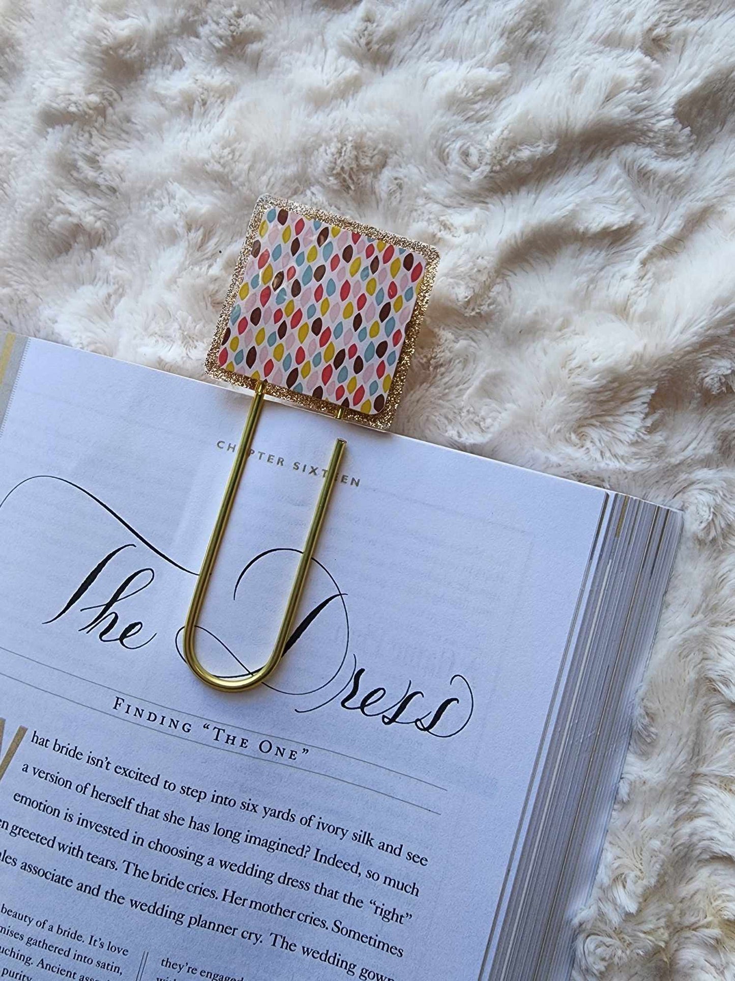 Vintage Leaves Jumbo Clip