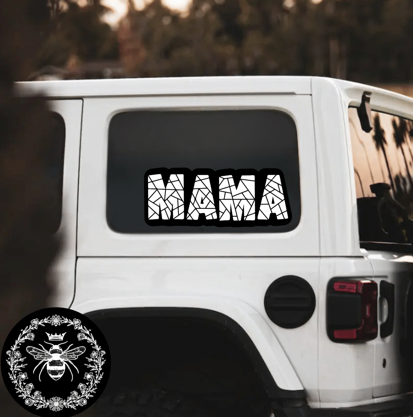 "MAMA White & Black" Decal