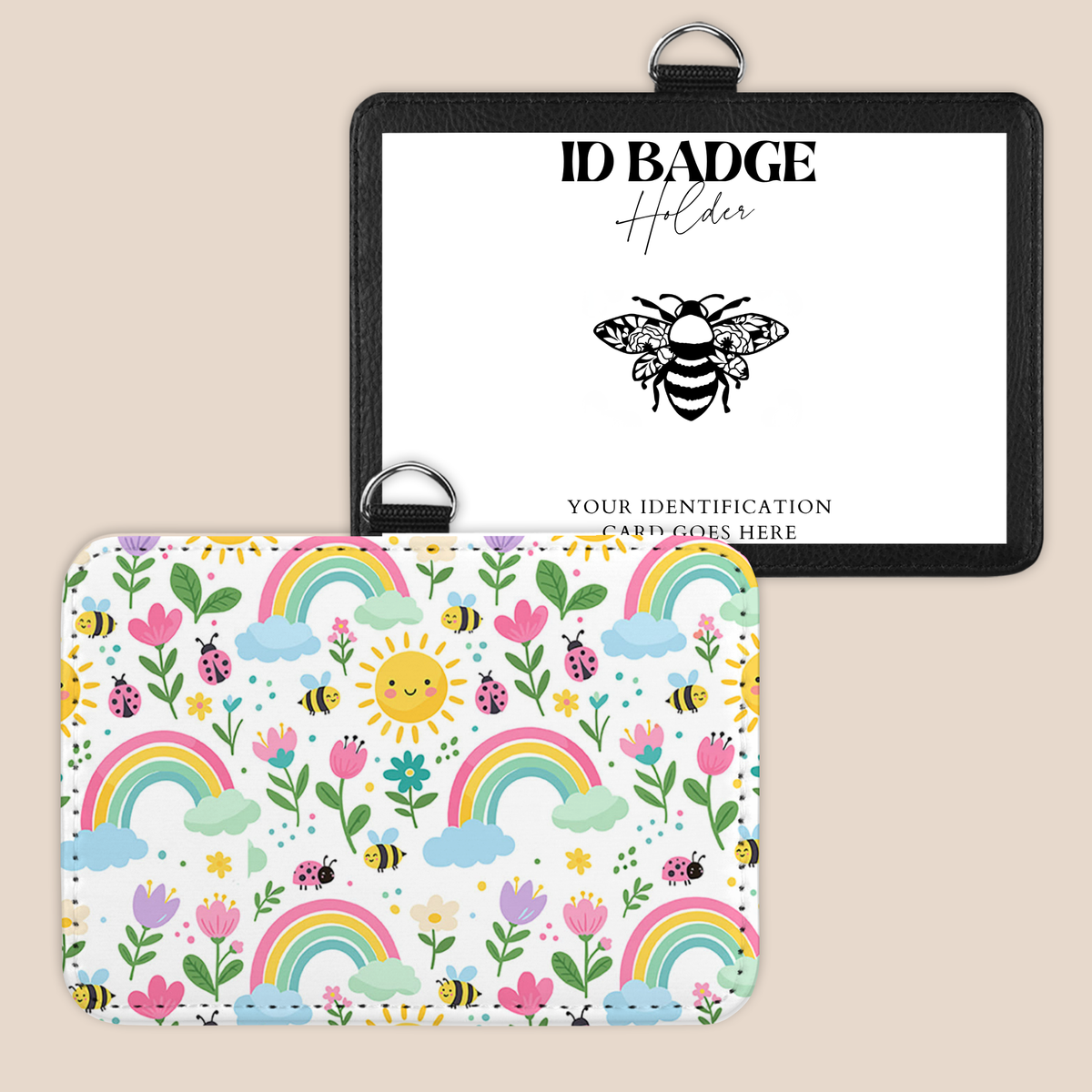Blooming Rainbows Badge Holder