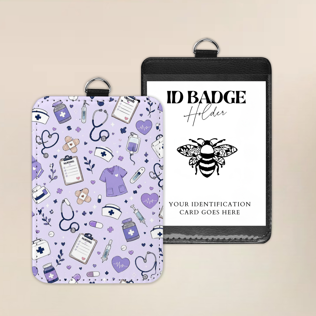 Little Lavendar Love Badge Holder