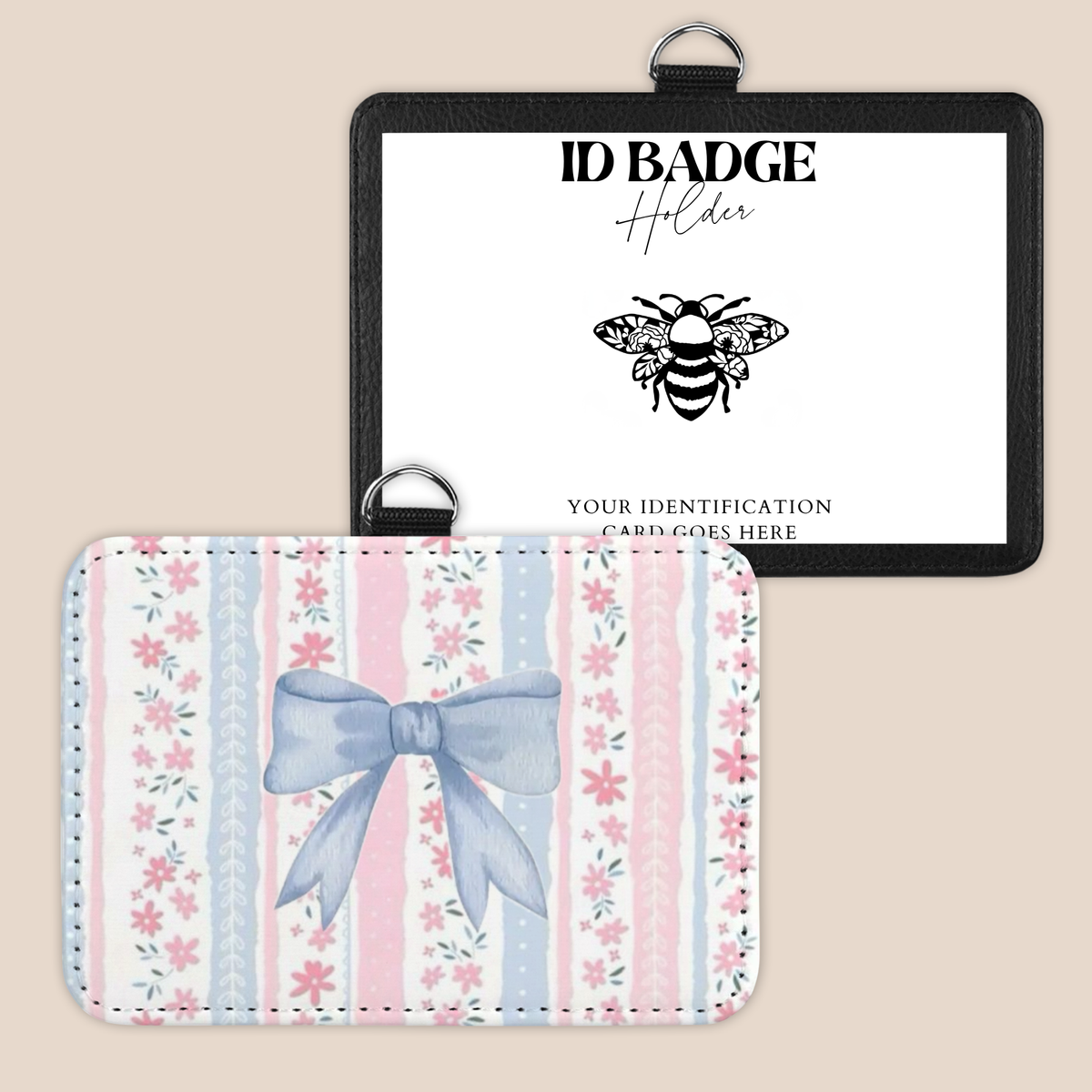 Sweet As A Bow Badge Holder