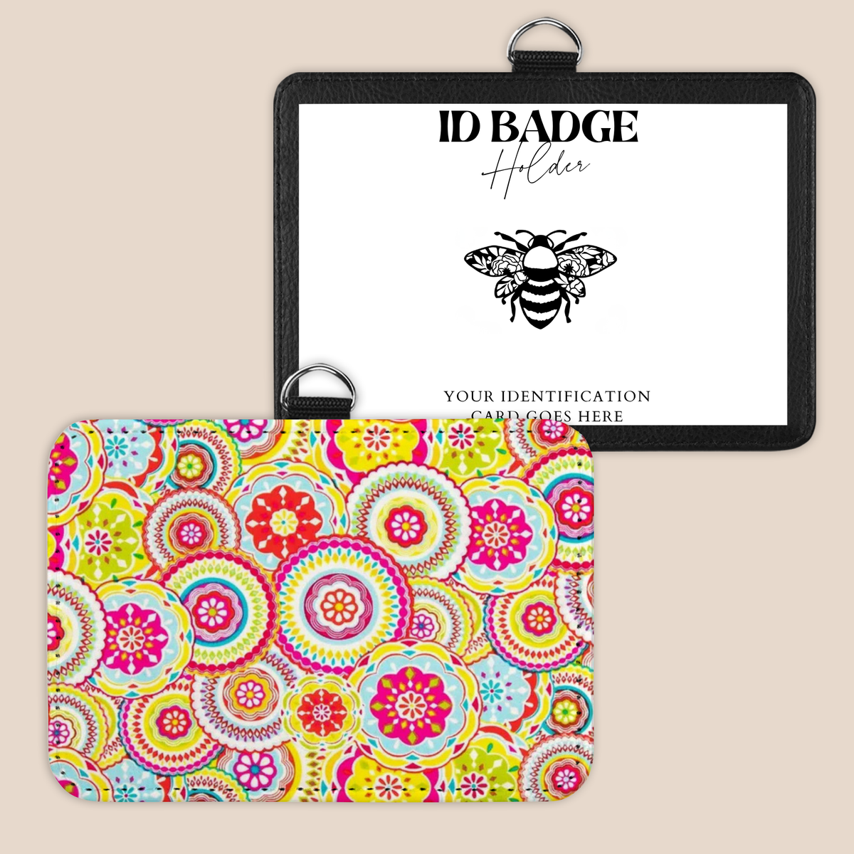 Color Me Groovy Badge Holder