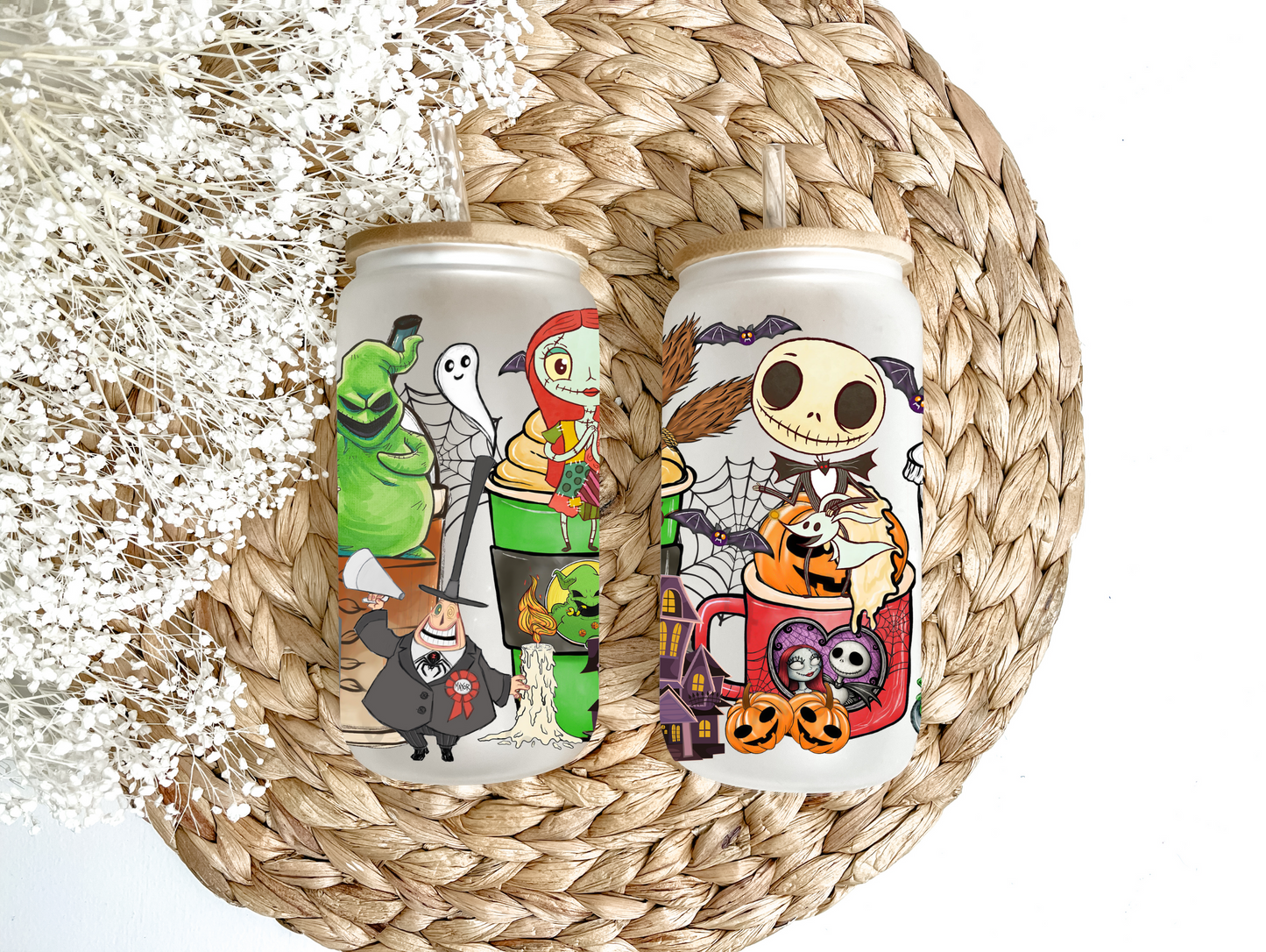 Fall Nightmare Coffee Glass Can Tumbler