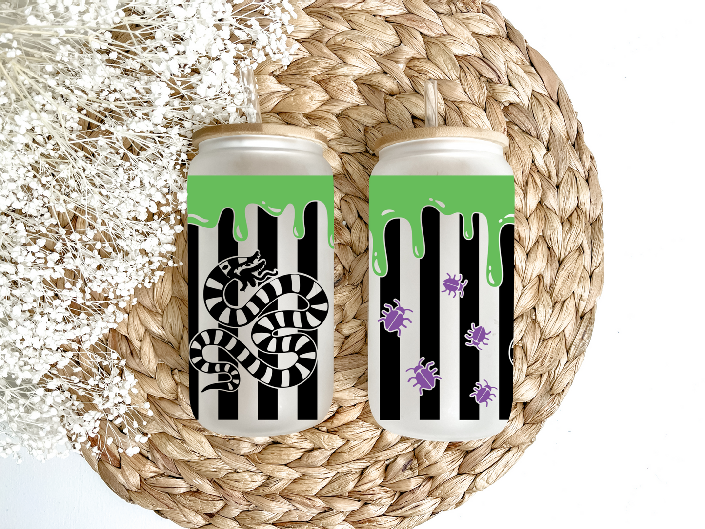 "A Strange & Unusual Sandworm" Glass Can Tumbler