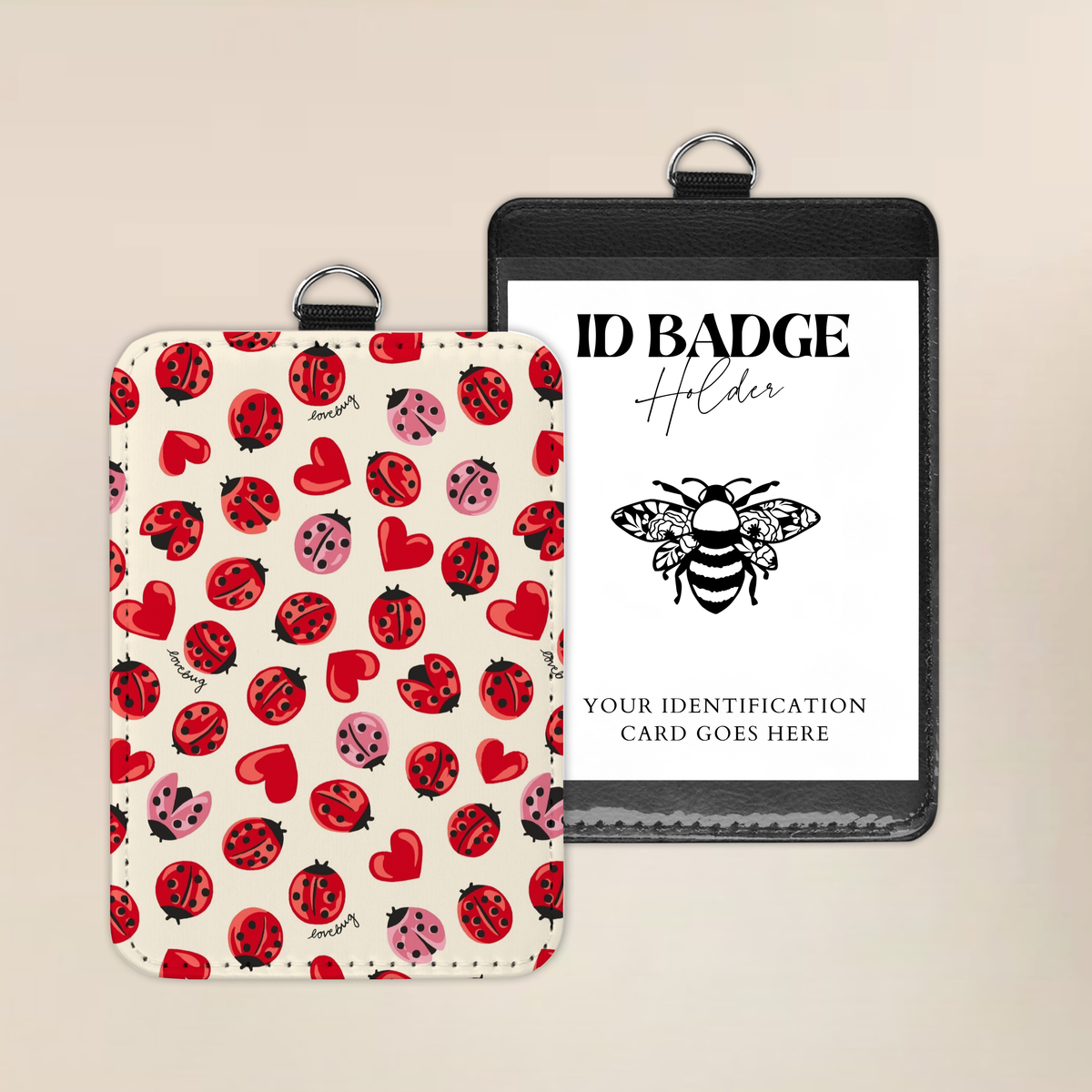 Spotted With Love Badge Holder