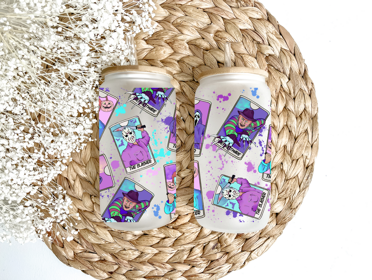 Neon Bad Boys Glass Can Tumbler