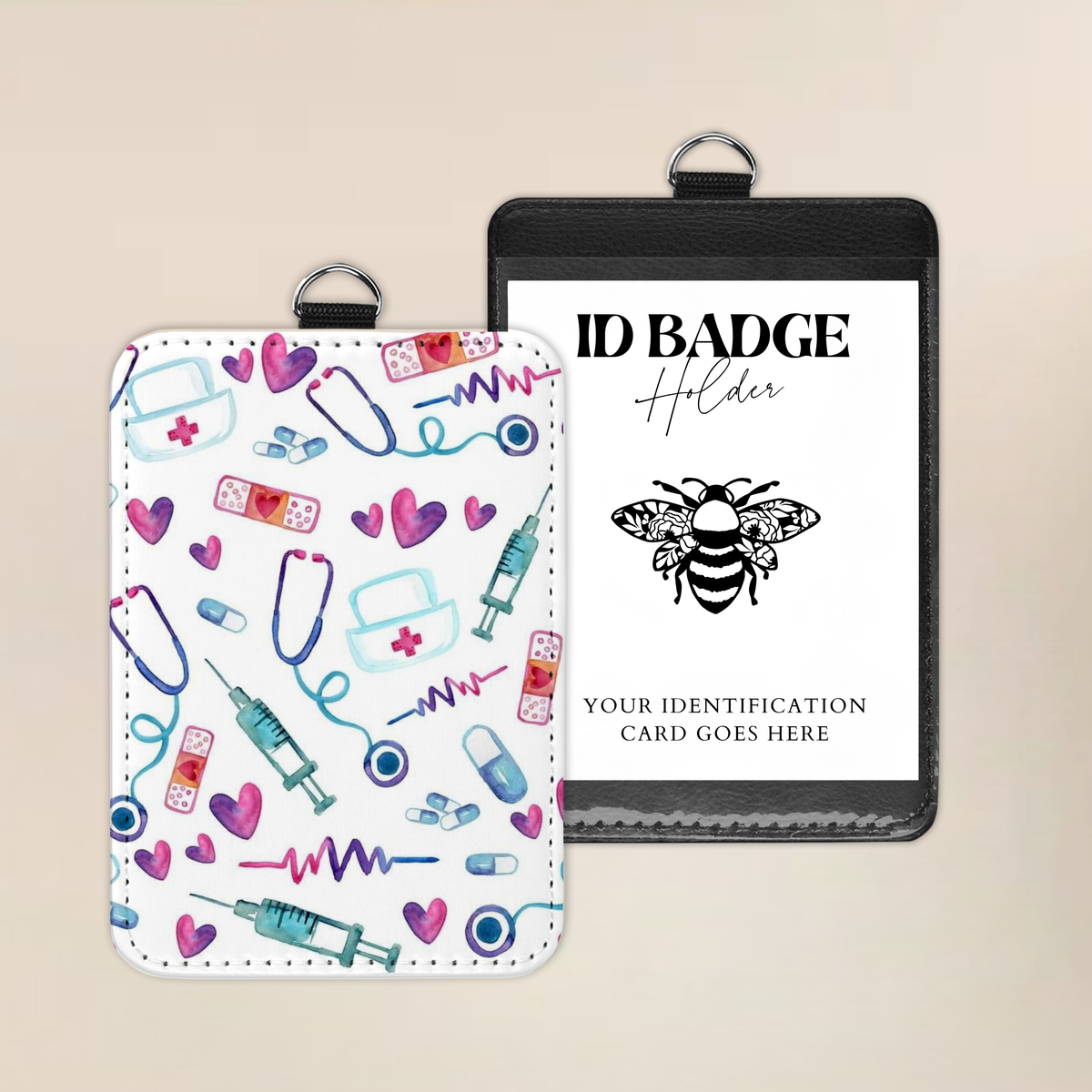 Caring Is My Superpower Badge Holder