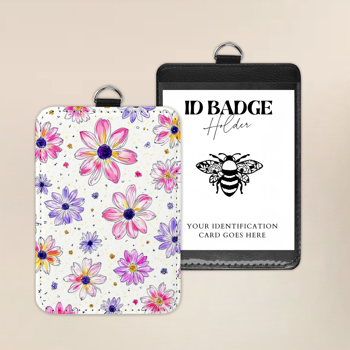 Beautiful Blooms Badge Holder
