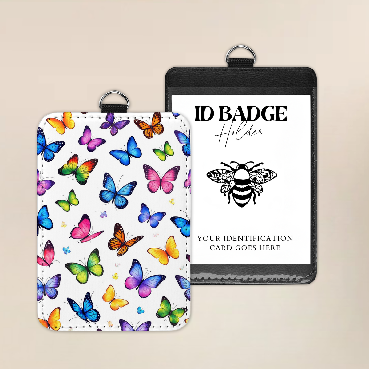 Flutter Into Color Badge Holder