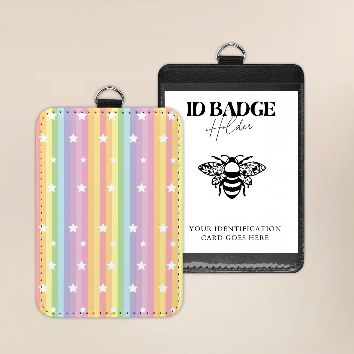 Rainbow Starlight Badge Holder