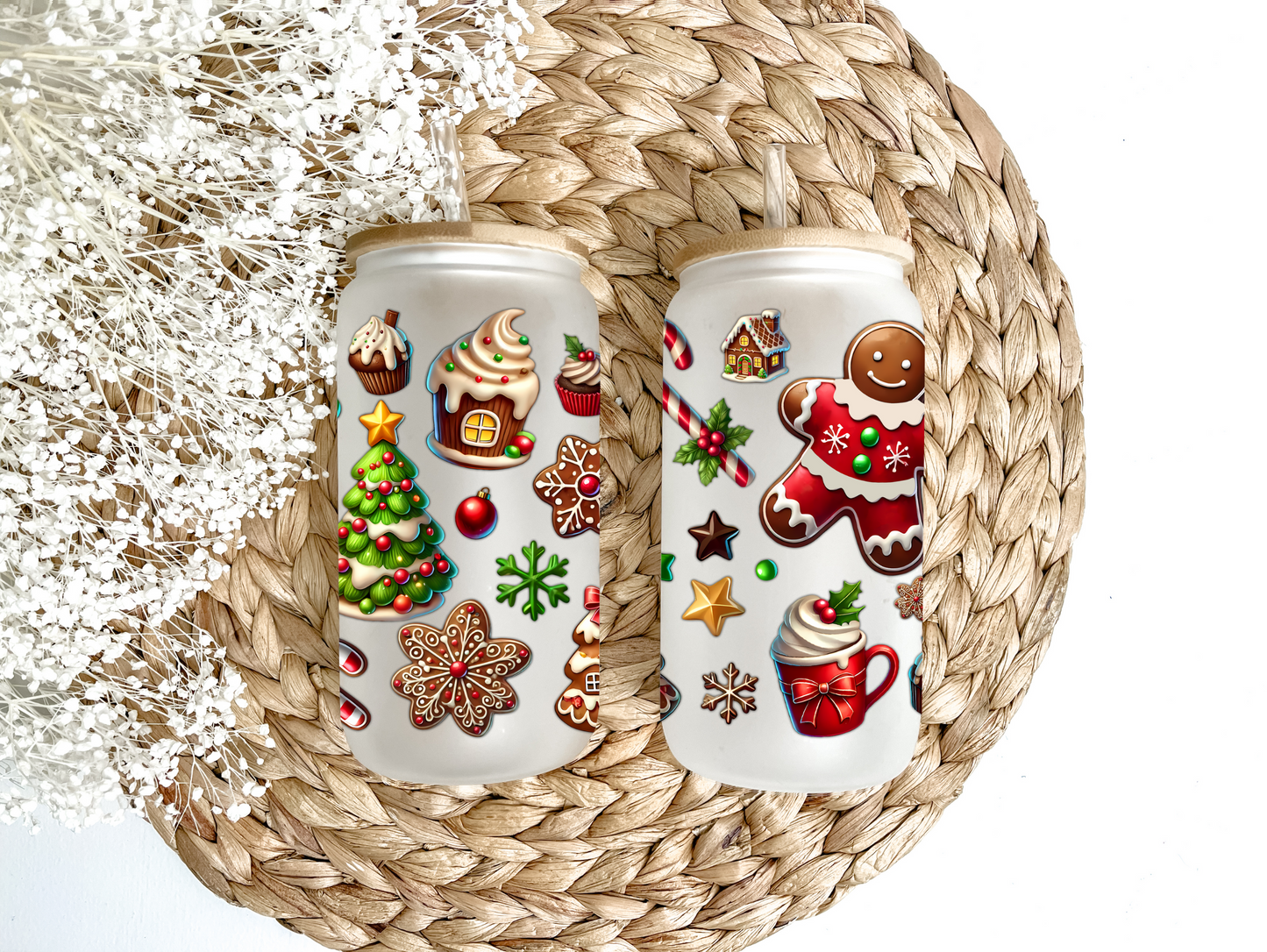 The Joys Of Gingerbread Glass Can Tumbler