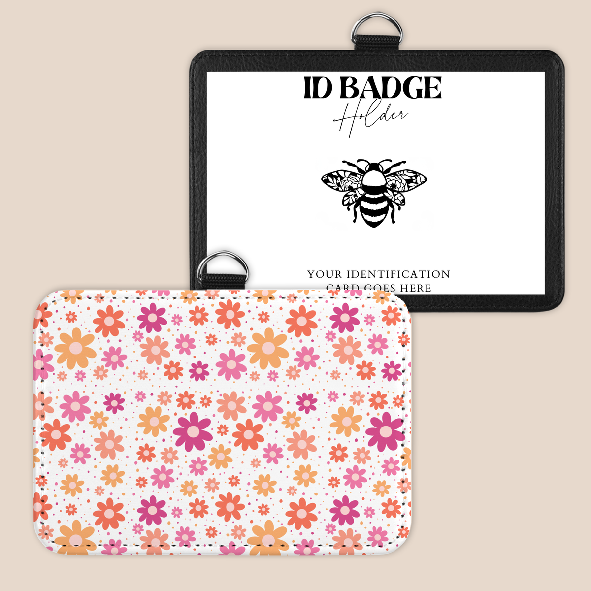 Pink Lemonade Petals Badge Holder