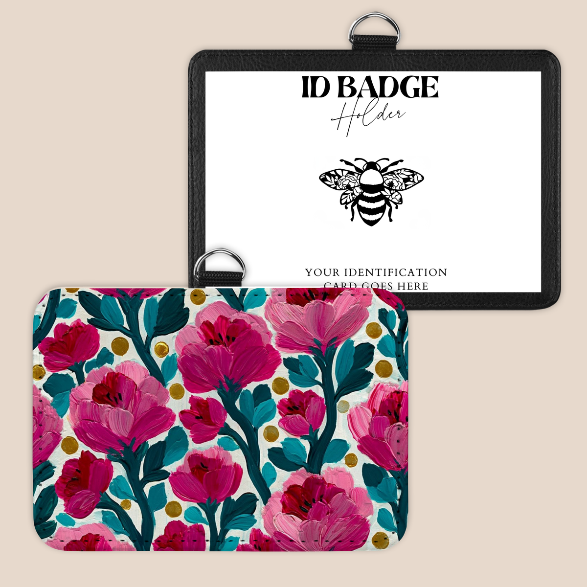 Cottage Garden Charm Badge Holder