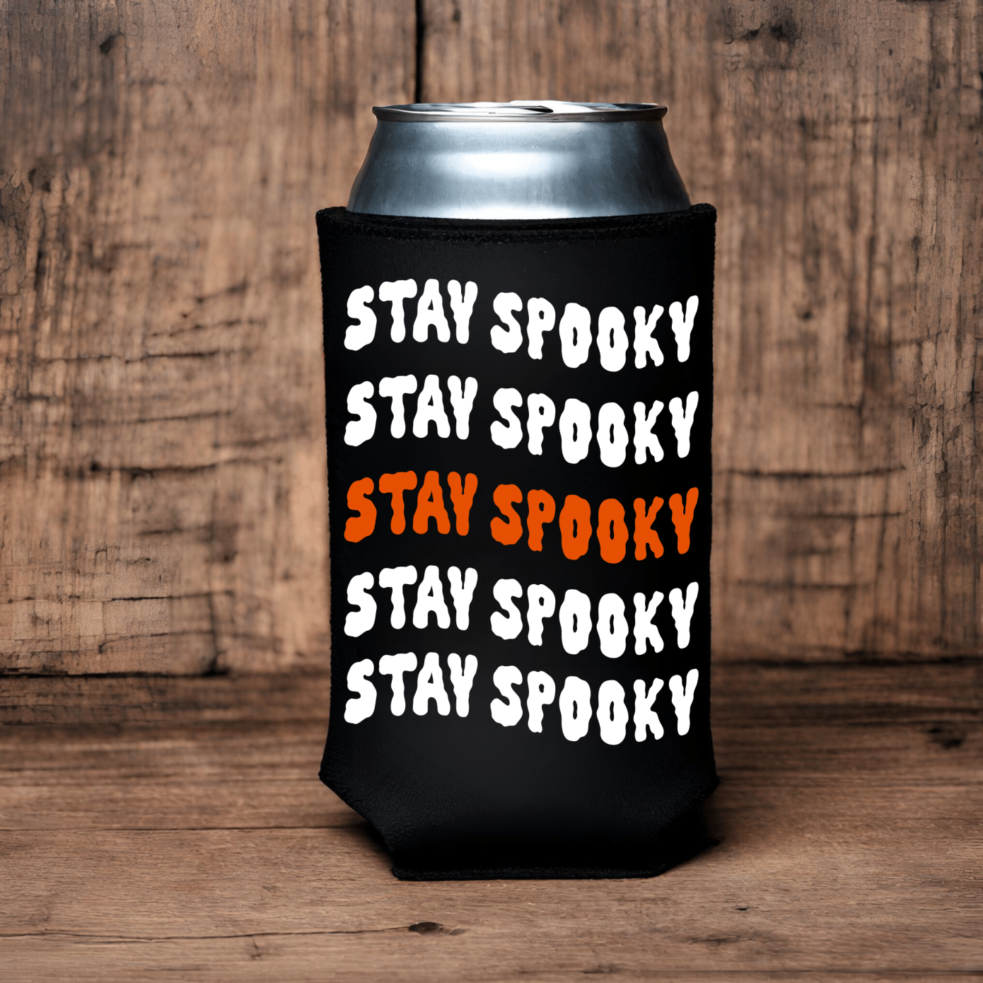 "Stay Spooky" Can Koozie