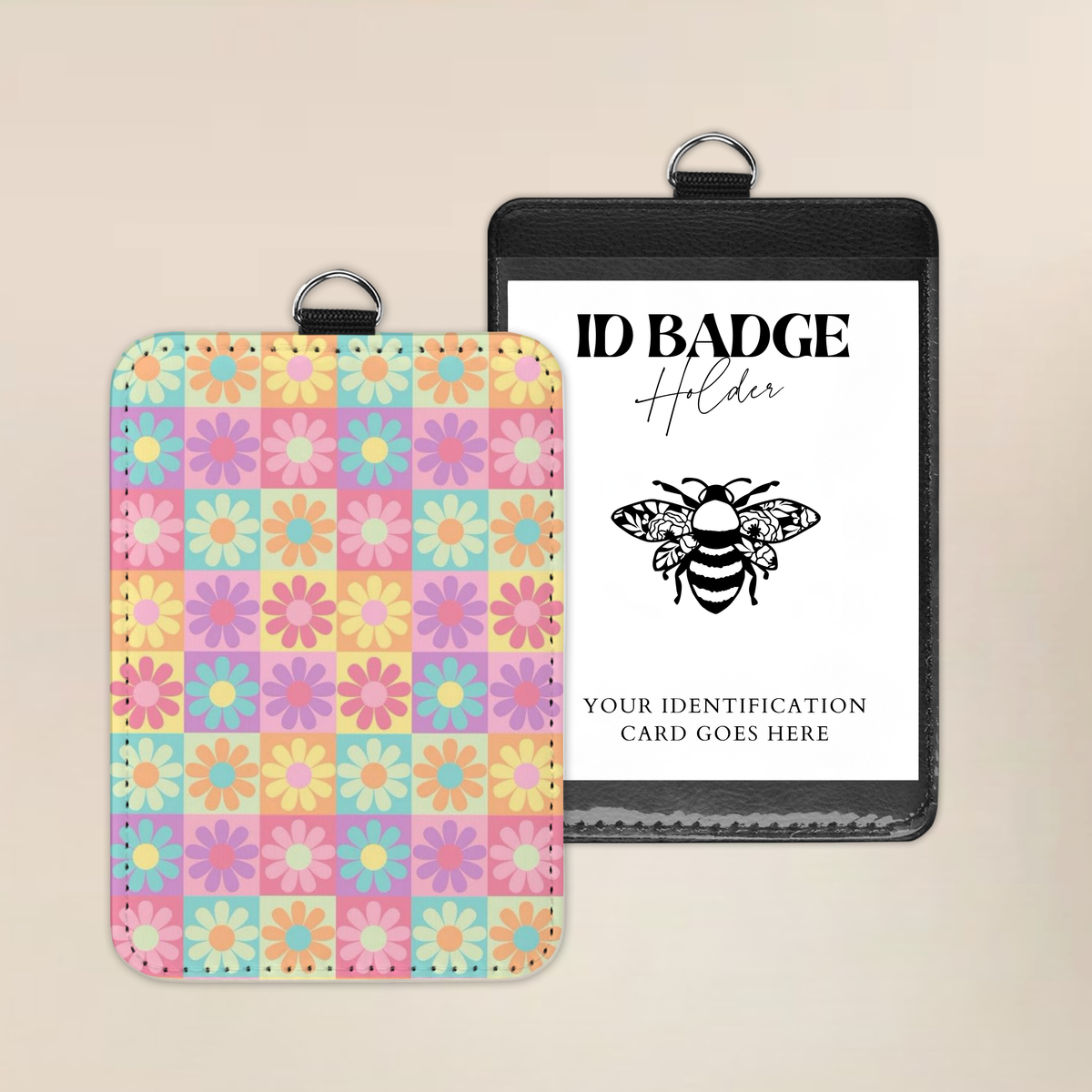 Groovy Daisy Days Badge Holder