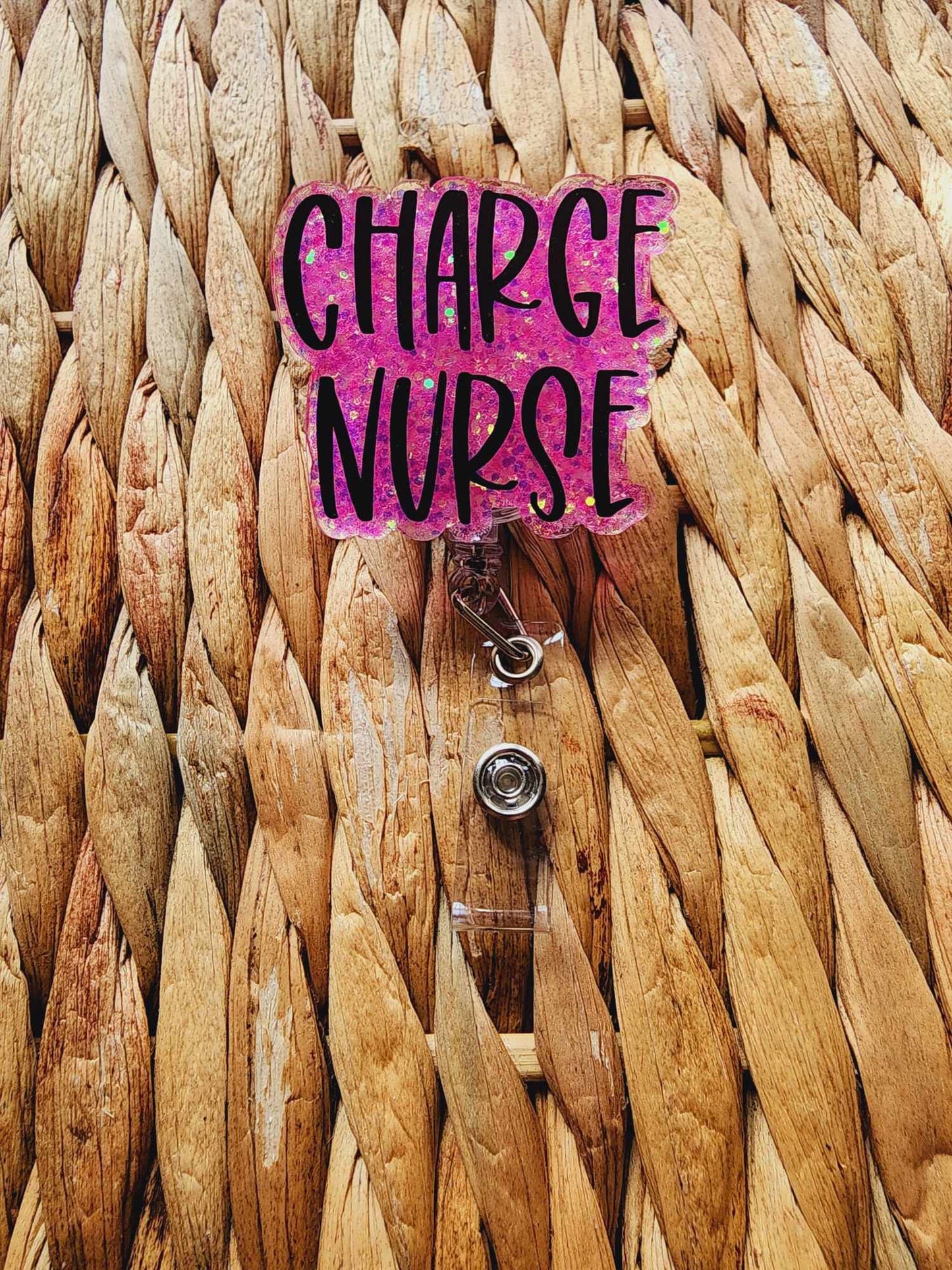 Charge Nurse Badge Reel