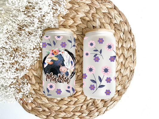 Mama Cub Glass Can Tumbler